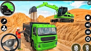 Railroad Builder Simulator 3D - Highway Excavator Construction JCB - Android GamePlay Part 1 screenshot 5