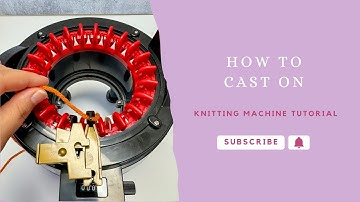How to Cast On (Without Waste Yarn) on a Knitting Machine, Addi Sentro Knitting Machine Tutorial