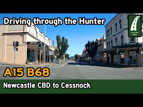 Driving from Newcastle to Cessnock via Kurri Kurri - Hunter NSW [4K]