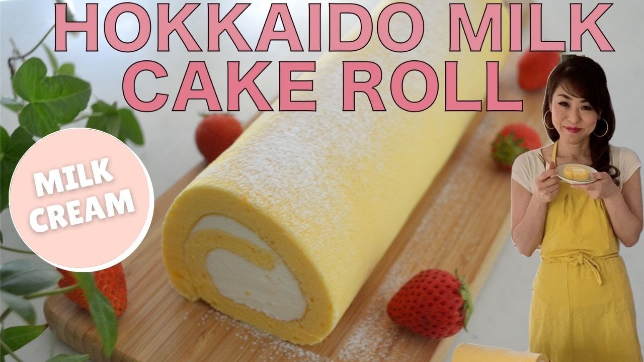 HOKKAIDO MILK CAKE ROLL | How to make Hokkaido Milk Cream Cake Roll  (EP276) | Kitchen Princess Bamboo