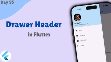 How to Create a Drawer Header in Flutter | Custom Drawer Design Tutorial