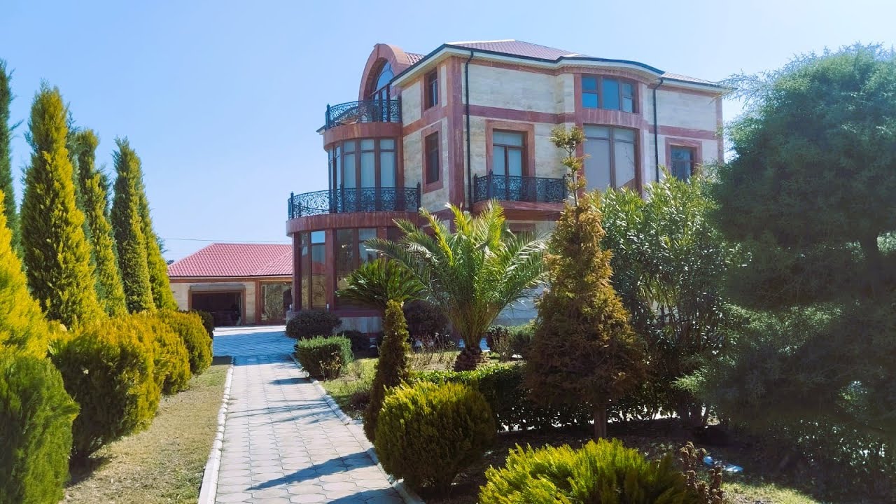Novxanıda 17 sotda bağ bağçalı Dəniz mənzərəli 8 otaqlı Lyuks Villa-800.000 AZN