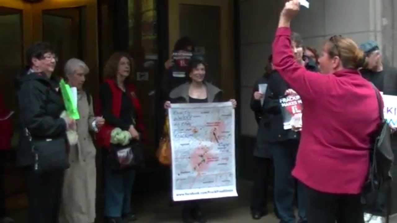uava Anti-Fracking Protest As Committee Tables Ruling
