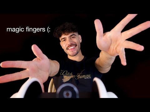 Finger ASMR & Mouth Sounds (male whisper)