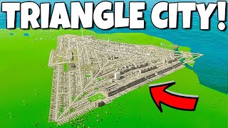 Engineering the perfect TRIANGULAR CITY in Cities Skylines 2!