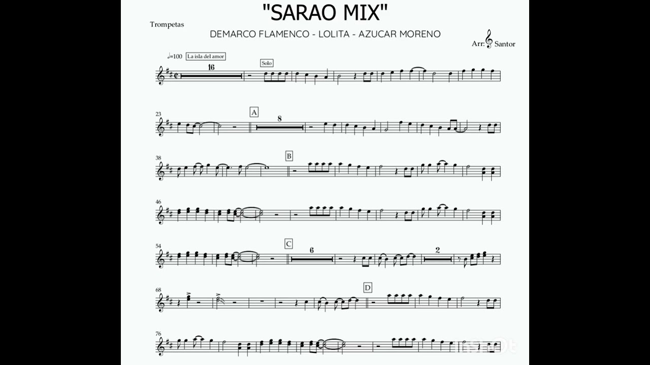 PARTITURAS CHARANGA / SARAO MIX Medley 