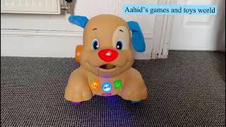 Fisher-Price Laugh & Learn Musical Baby Walker, Stride-To-Ride Puppy, Ride-On Toy With Lights Song
