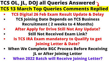 TCS All Queries Solved in One Video When 2022 Batch Receive JL? TCS Stop Sending JL for 2019 - 2021?