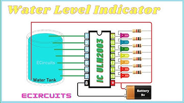 Water tank Level Indicator using ic uln2003
