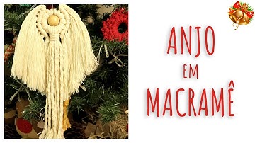 👼 Anjo de Macramê 🎄 Decoração de Natal