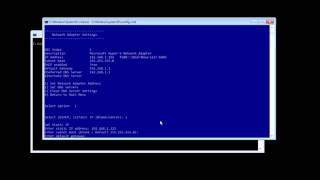 Configuring Network Settings in Hyper-V Server 2016