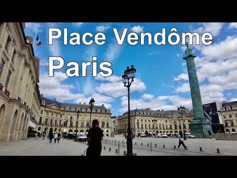 Place Vendôme, Paris Walking Tour, France [HD 4K 60fps] 