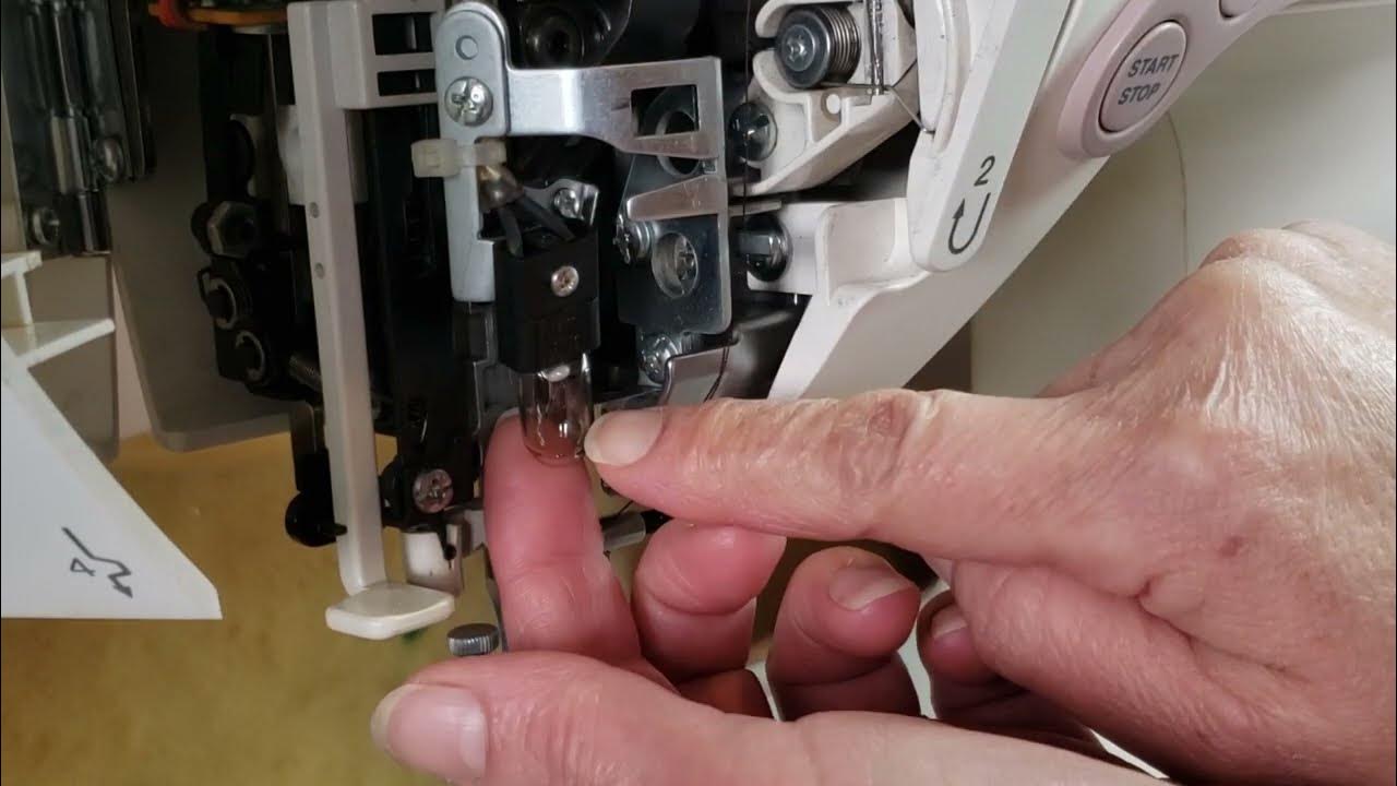 How to remove the ligtht bulb in sewing machine kenmore series 385