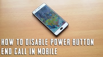 How to Disable power button end call in Oneplus mobile