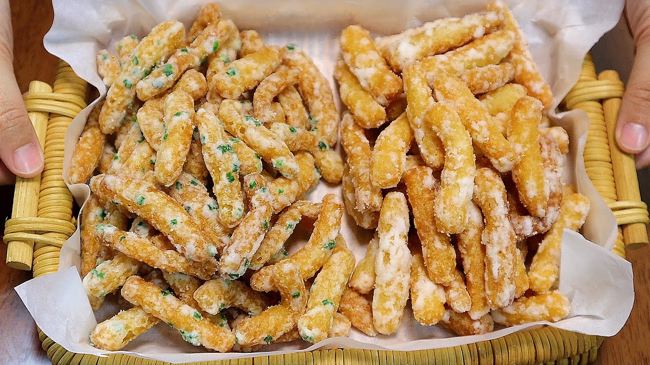 江米條好吃有訣竅，一次做兩種口味，香甜又酥脆，春節零食少不了