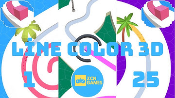 Line Color 3D Gameplay Part 1 - Levels 1 - 25