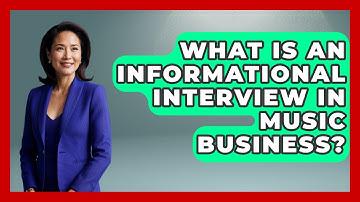 What Is An Informational Interview In Music Business? - Music Producer Mastery
