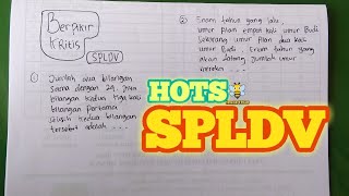 28+ Contoh soal hots materi spldv info