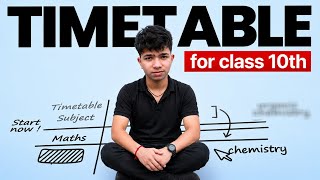 Best timetable for Class 10 🔥| Toppers Timetable for class 10 | Must Watch💀