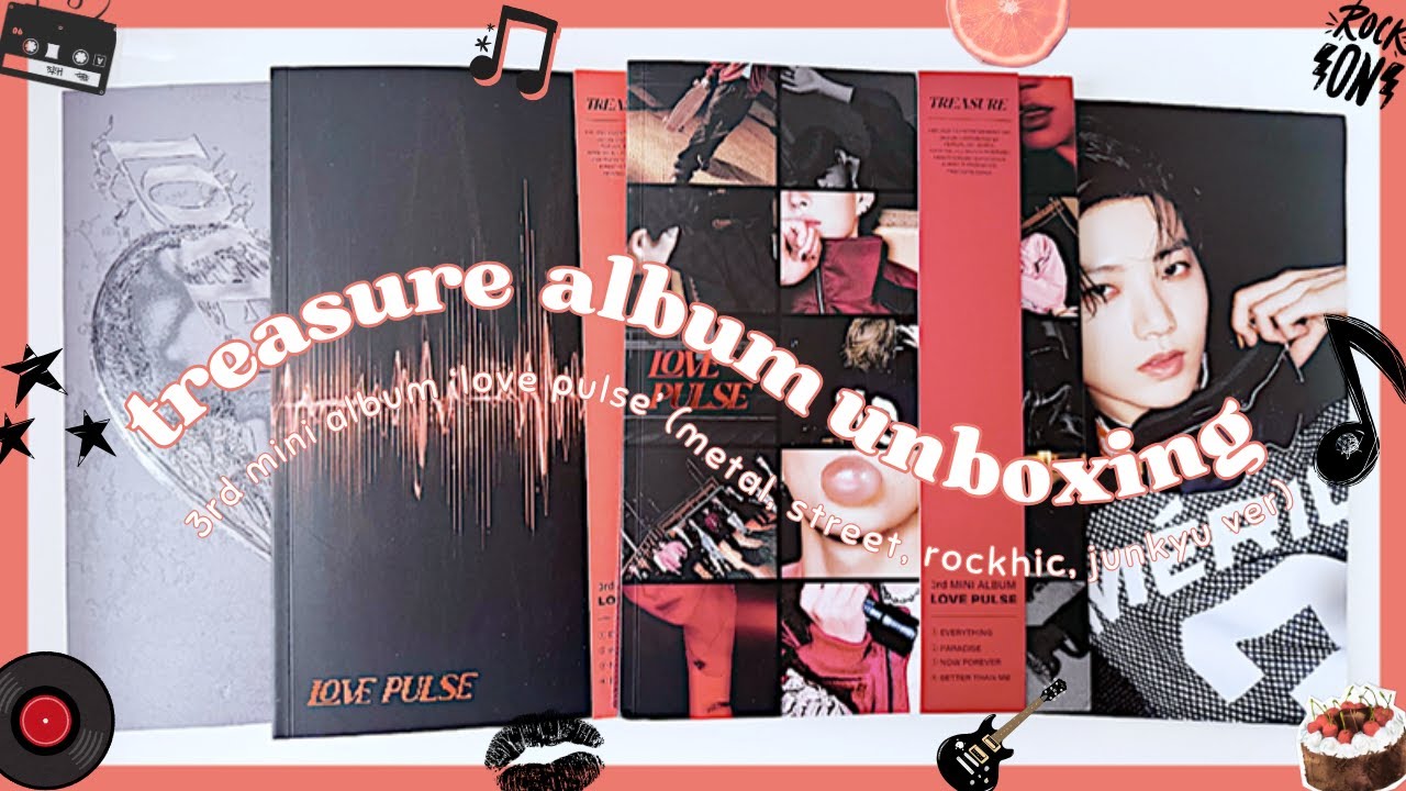 [ALBUM UNBOXING] Treasure - 3rd Mini Album ‘Love Pulse’ (Metal, Street, Rockchic, and Digipack Ver.)