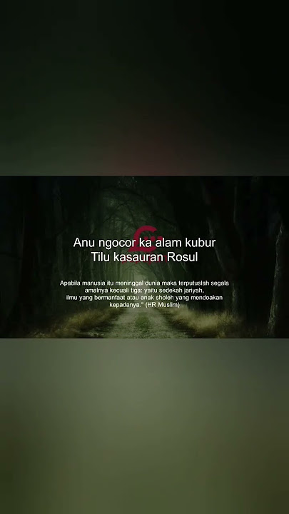 PUPUJIAN SUNDA-Anu Ngocor Ka Alam Kubur #shorts #pupujian #nadoman #sholawatan #hadits #lagu #sunda