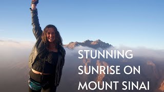 CLIMBING MOUNT SINAI/ STUNNING SUNRISE AT THE  SUMMIT | St. Catherine, Egypt سائح يتسلق جبل سيناء