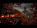 Cozy Autumn Balcony Vibes | Melancholic Piano & Violin | Dark Academia Music for Reflective Nights