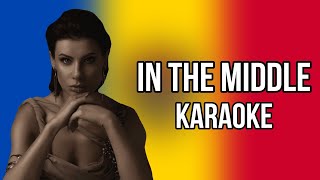 Natalia Barbu - In The Middle | Karaoke Version (Instrumental) | Etapa Națională 2024 🇲🇩