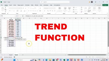 How to Use the TREND Function in Microsoft Excel! Linear Forecast in Microsoft Excel! #howto #cool