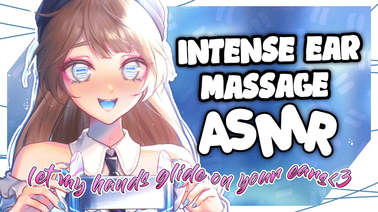 *INTENSE* Wet Ear Massage ASMR *oil 🩵 sounds for sleep 🩷 NO Talking