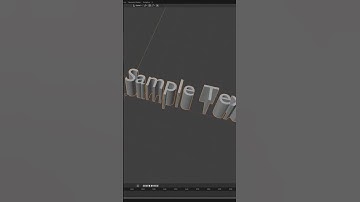 3D Text in Blender Easy