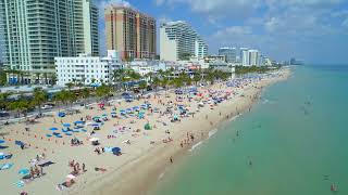 Spring break Miami Fort Lauderdale Flori... Stock Video