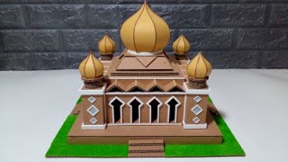 DIY MINIATURE MOSQUE FROM CARDBOARD #13 || MOSQUE DOME