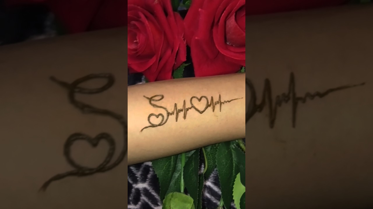S❤️Love mehndi tattoo design 