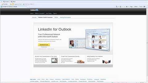 Outlook 2010 Adv - Section 4 - Connecting to Social Networks