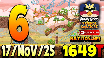 Angry Birds Friends Level 6 Toernooi 1649 Highscore POWER-UP walkthrough