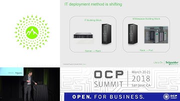 OCPUS18 – Accelerate IT Deployments with Rack-Ready Pod Based Designs