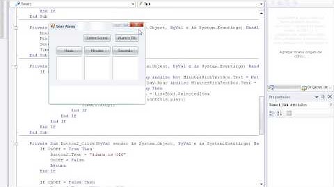 Making an Alarm Part 2/2 (Visual Basic 2008)