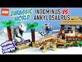 LEGO Jurassic World Indominus Rex vs. Ankylosaurus Speed Build Review 2020