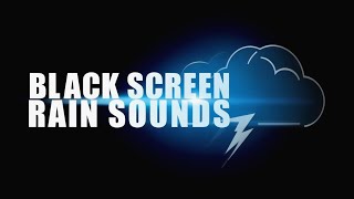 Rain and Thunder Night Harmony | Black Screen Ambience for Sleep, Meditation, Study