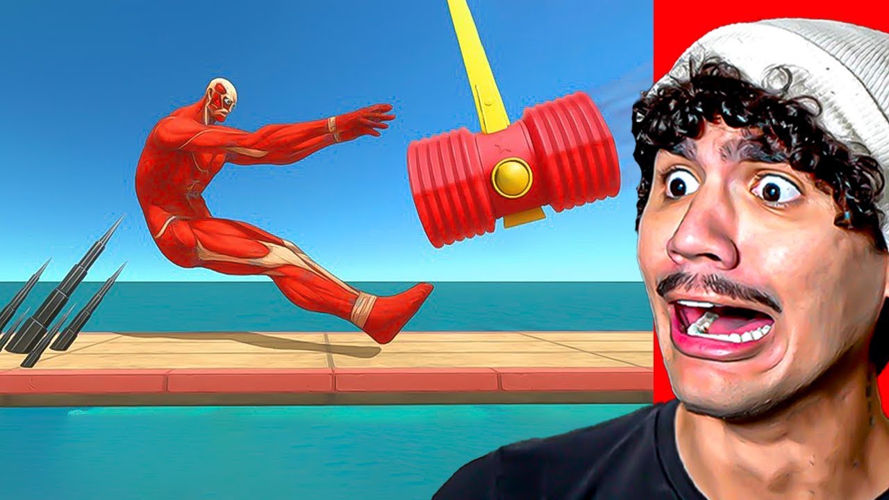 TENTE DESVIAR DO ESPINHO GIGANTE E DO MARTELO VERMELHO GIGANTE – Animal Revolt Battle Simulator