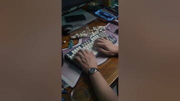 Neo80 typing test with HMX Caramel Pudding #customkeeb #keyboard #mechkeyboard