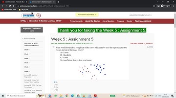 Week 5 : Assignment 5 | Introduction To Machine Learning   IITKGP | Solution | IIT | NPTEL SOLUTIONS