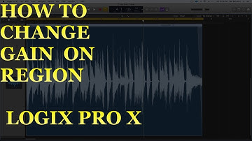 Adding or Subtracting Gain From A Region In Logic Pro X