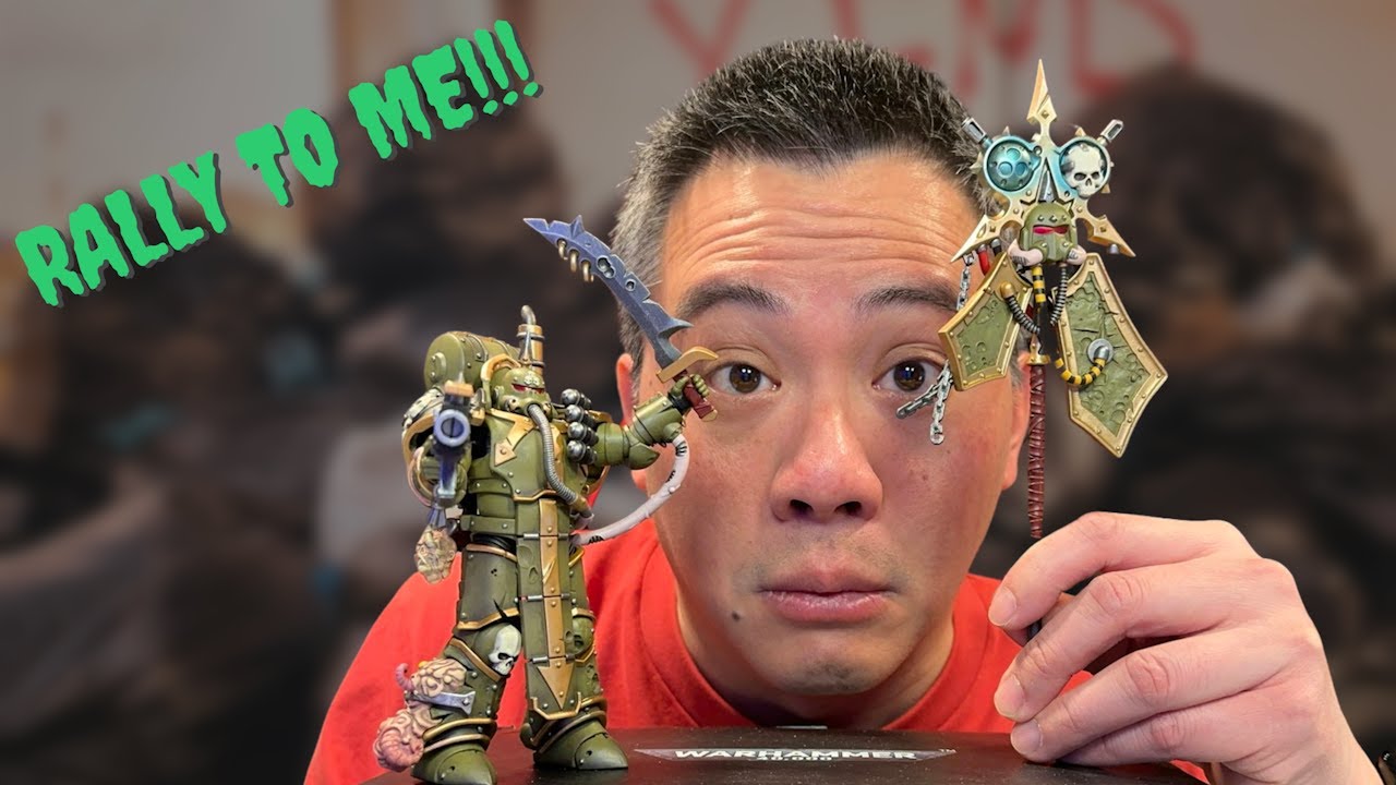 Review of JoyToy Warhammer 40K Chaos Space Marine Death Guard Plague Marine Icon Bearer