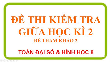 Đề thi kiểm tra toán 8 tham khảo giữa kì 2 (Đề 2)