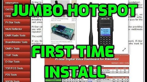 Jumbo Hotspot MMDVM Pi Star first time installation add wifi details settings hotspot