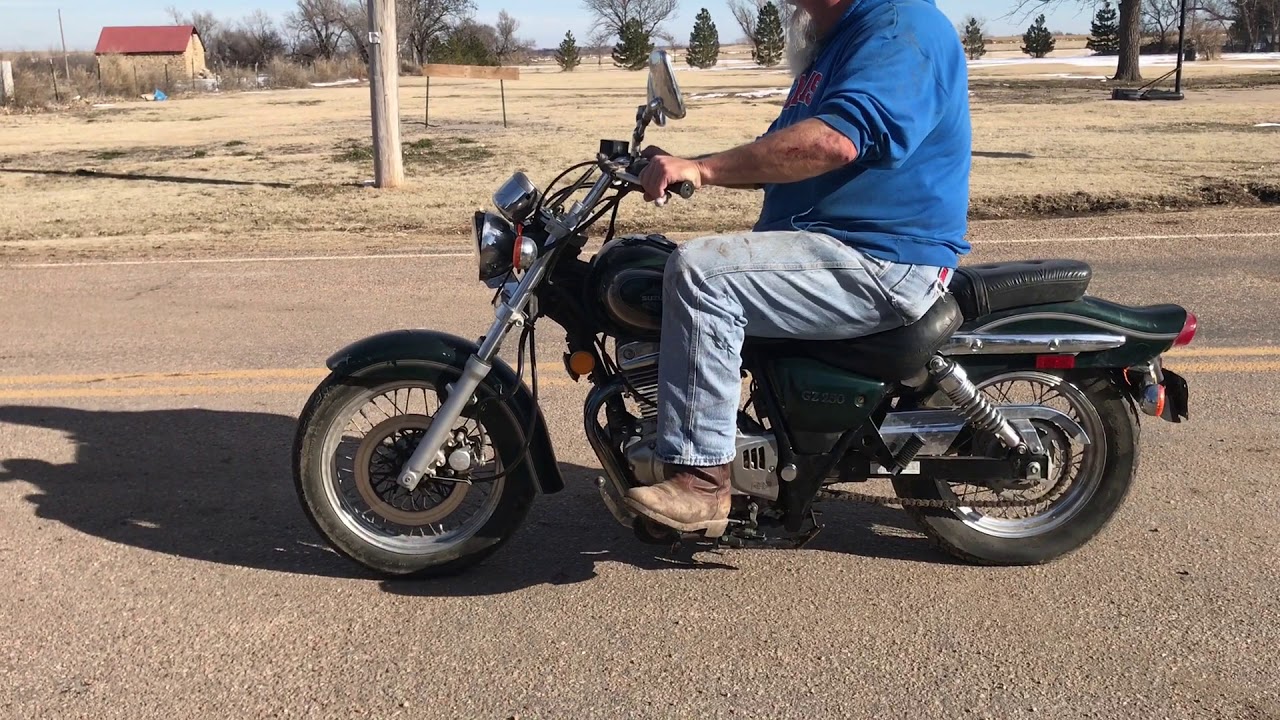 2001 Suzuki GZ250 Cruiser Motorcycle YouTube