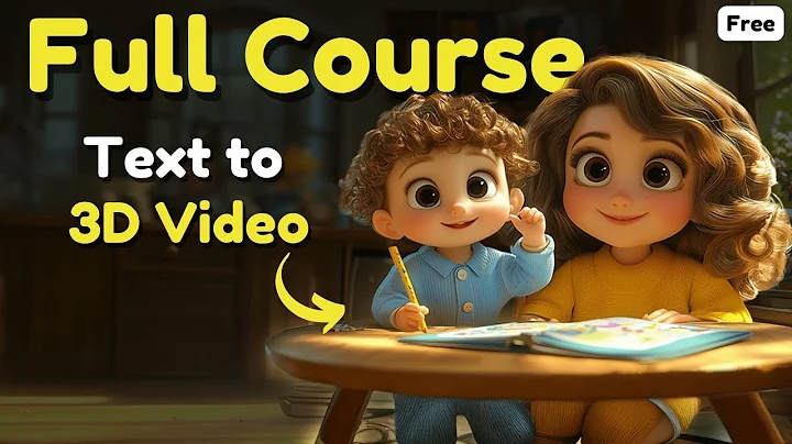FREE AI Tools to Turn Text Into 3D Animated Video | Step-by-Step Full Course