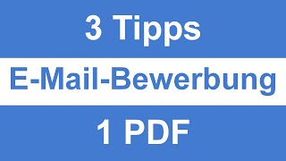 Bewerbung per Email - So geht´s richtig
